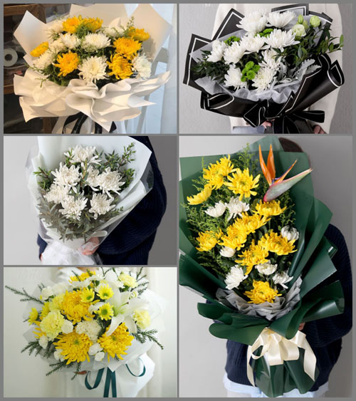 四川成都彭州市三界镇罗家场社区白事花束代送